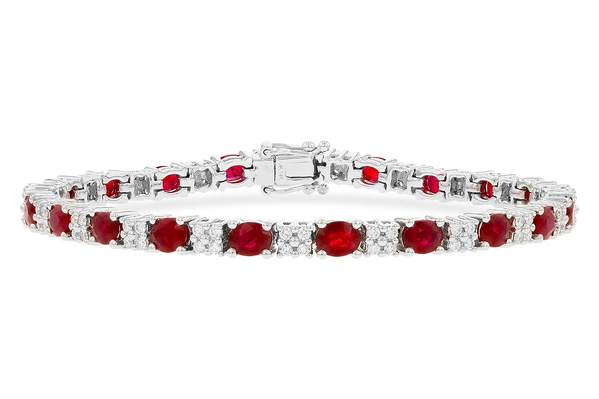 Ruby Bracelet in white gold