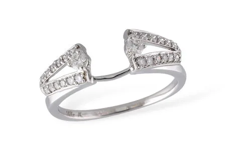 Diamond Ring Enhancer in white gold