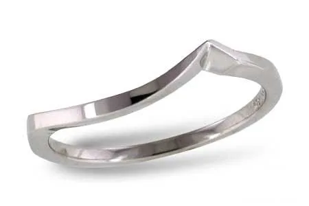 Gold Wedding Band in white gold