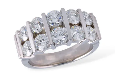 Diamond Wedding Band in white gold