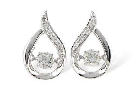 Diamond Earrings in white gold