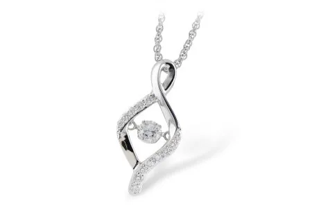 Diamond Necklace in white gold