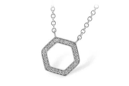 Diamond Necklace in white gold