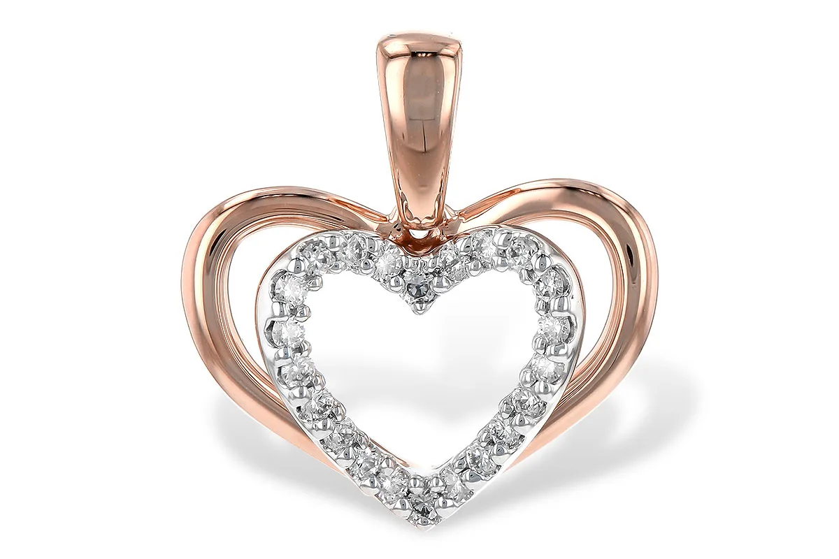 Diamond Pendant in rose gold