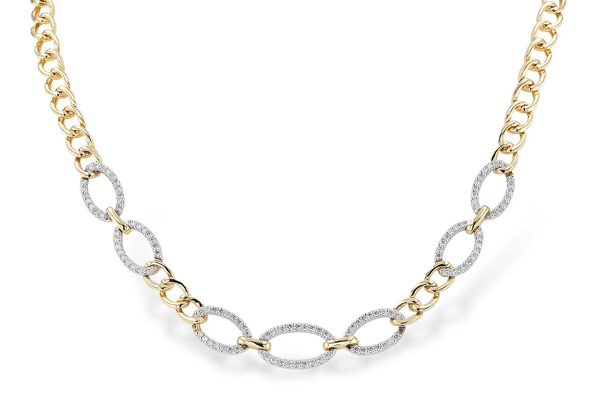 Diamond Necklace in yellow & white