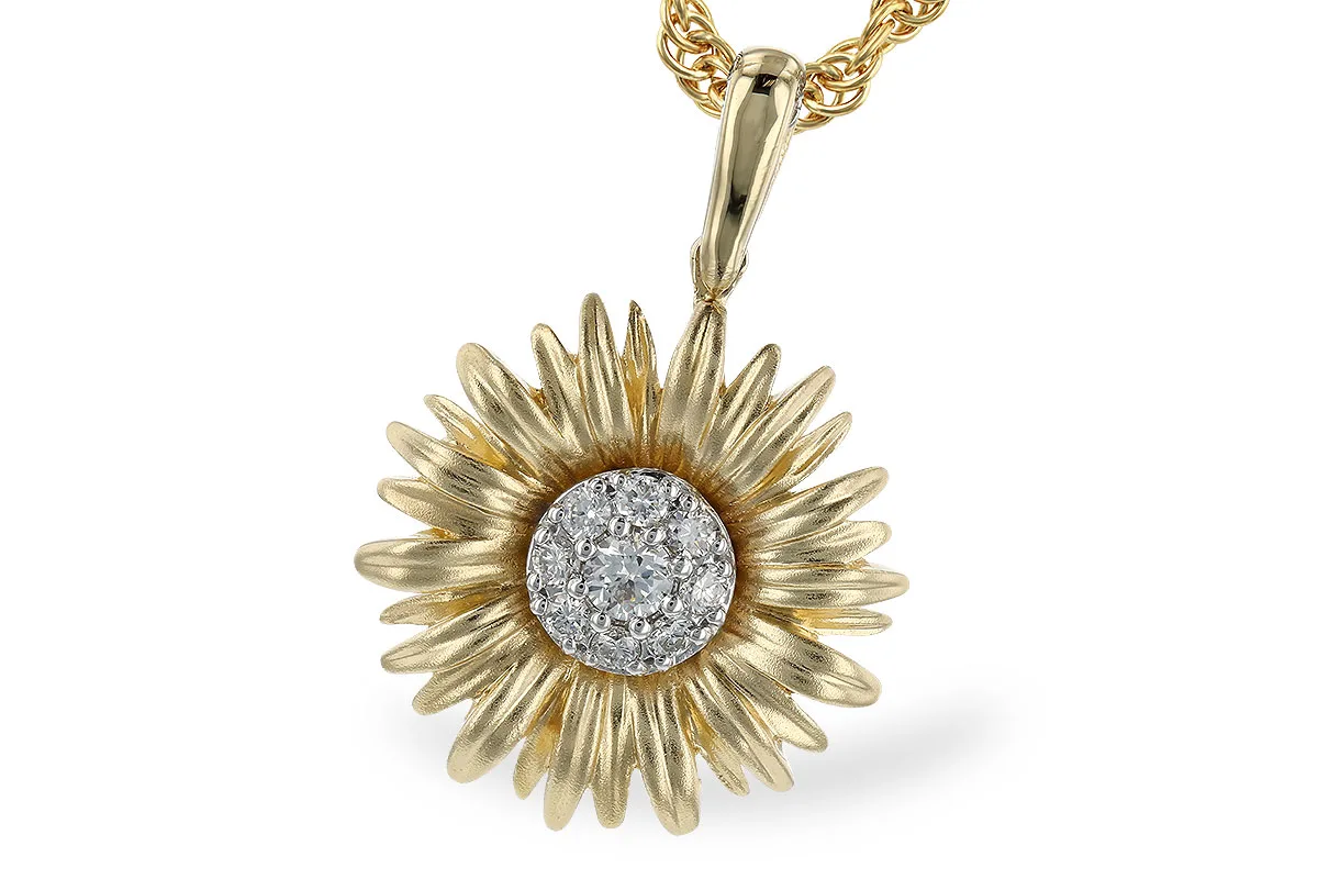 Diamond Necklace in yellow & white
