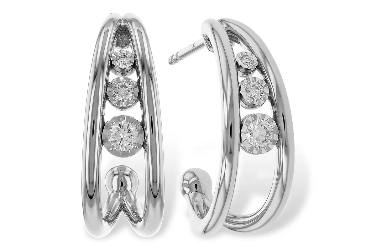 Diamond Earrings in white gold