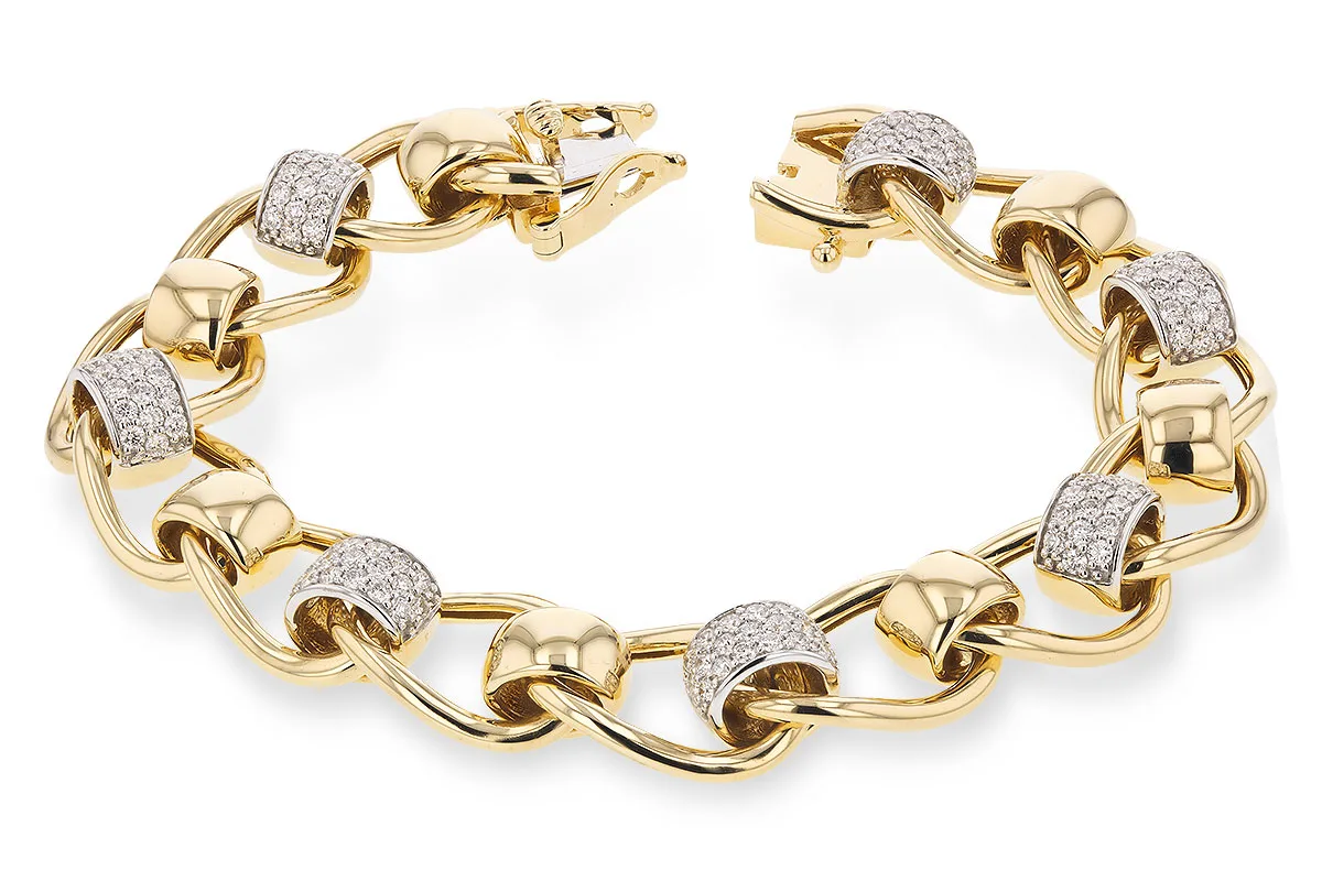 Diamond Bracelet in yellow & white