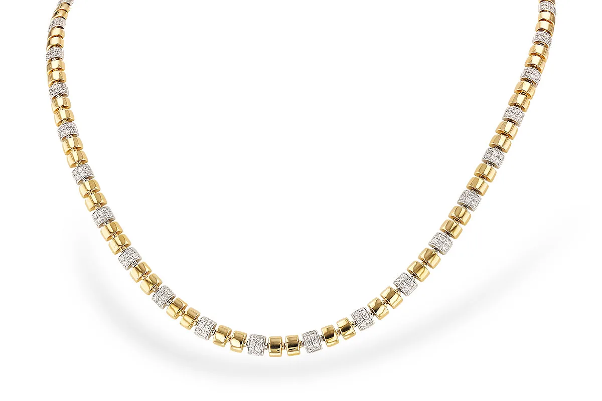 Diamond Necklace in yellow & white