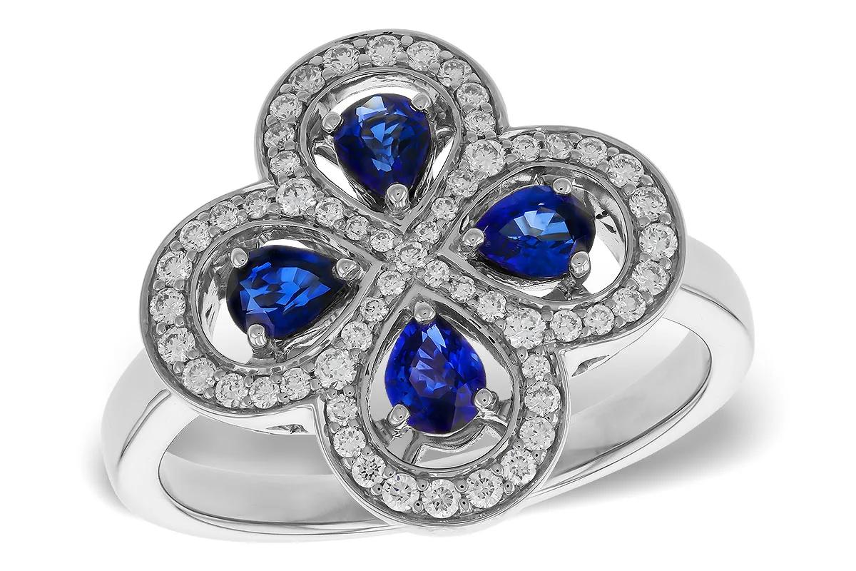 Sapphire Ring in white gold