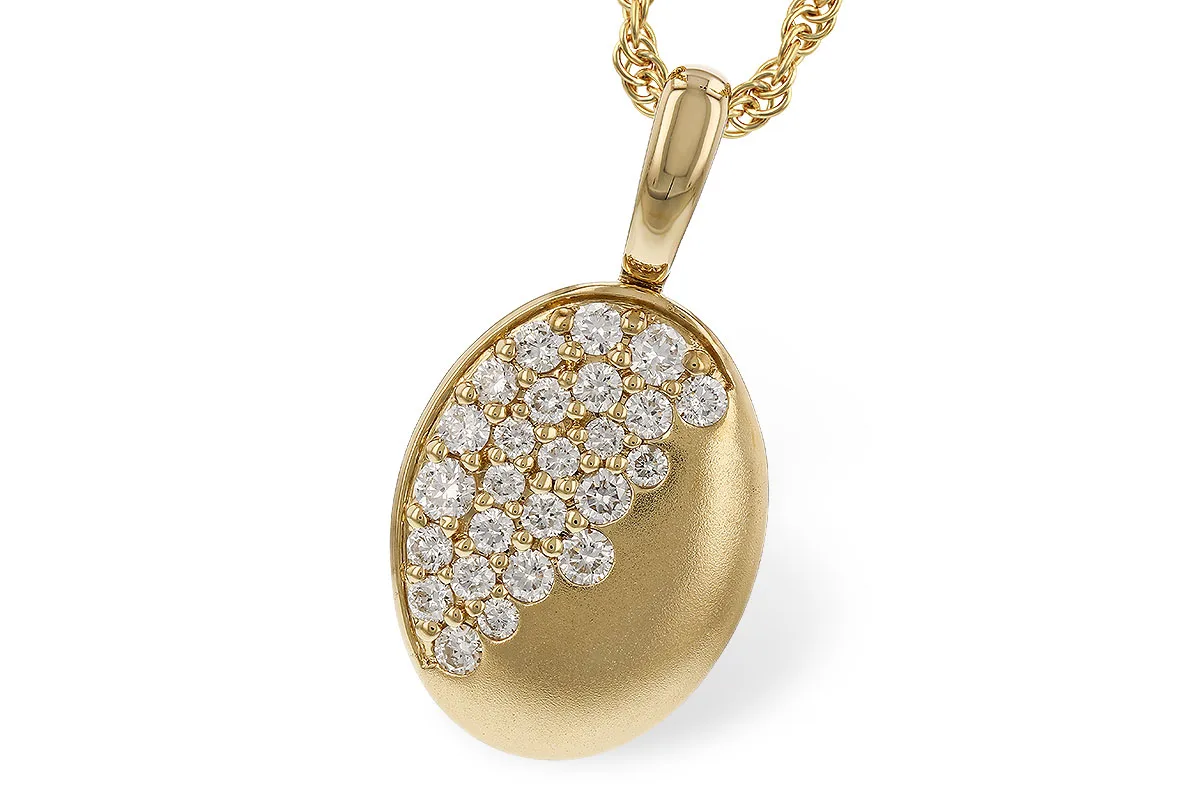 Diamond Necklace in yellow gold