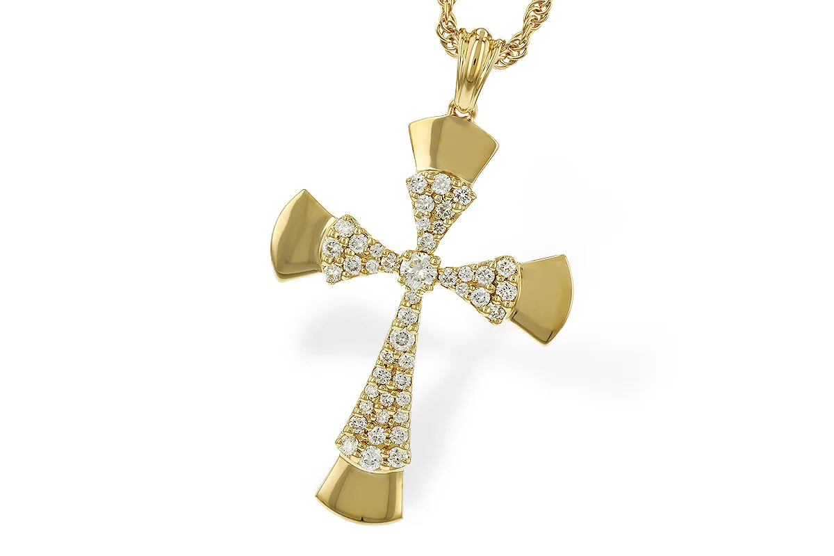 Diamond Necklace in yellow gold