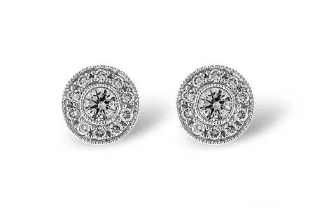 Diamond Earrings in white gold