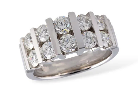 Diamond Wedding Band in white gold