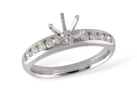 Diamond Semi-Mount Engagement Ring in white gold