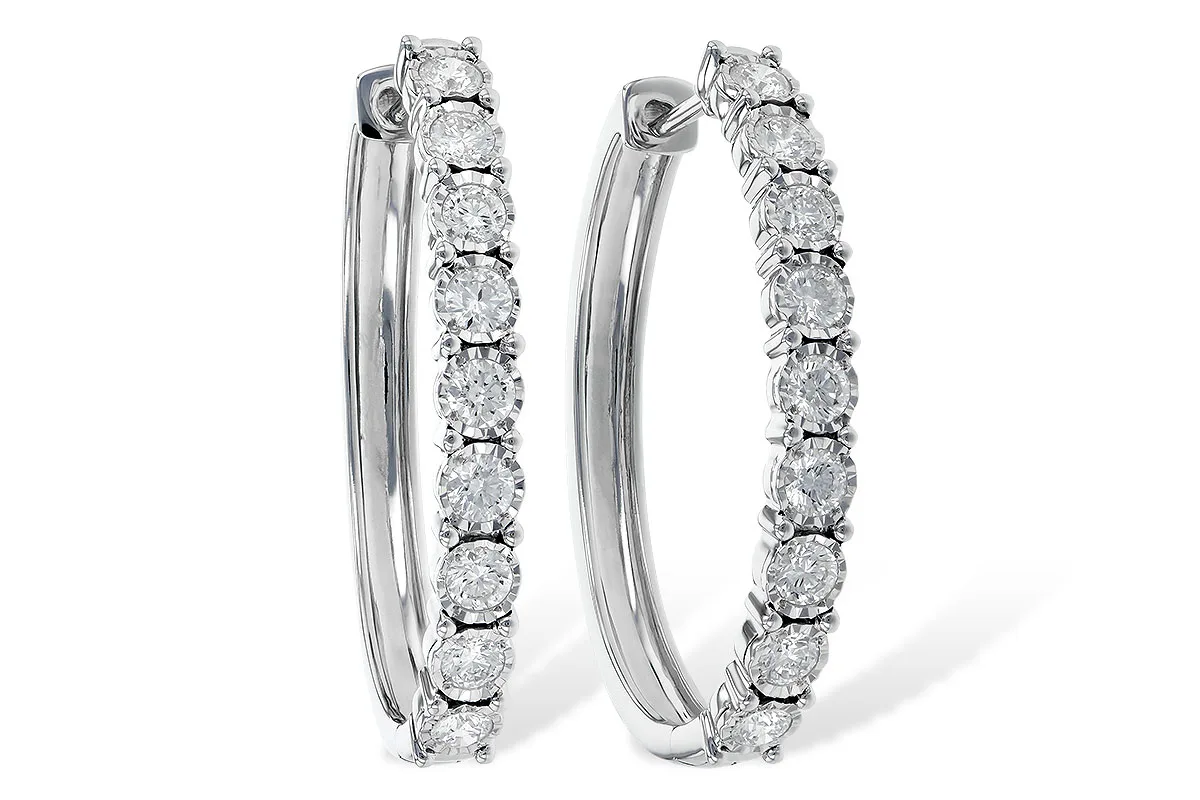 Diamond Earrings in white gold