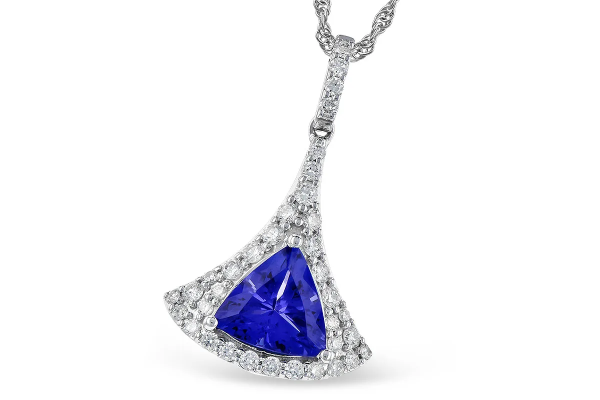 Tanzanite Necklace in white gold