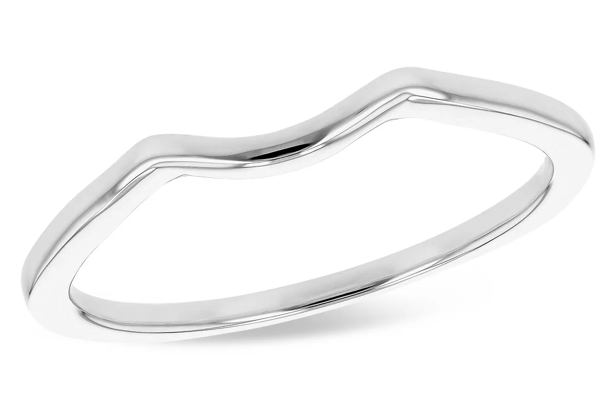 Gold Wedding Band in white gold