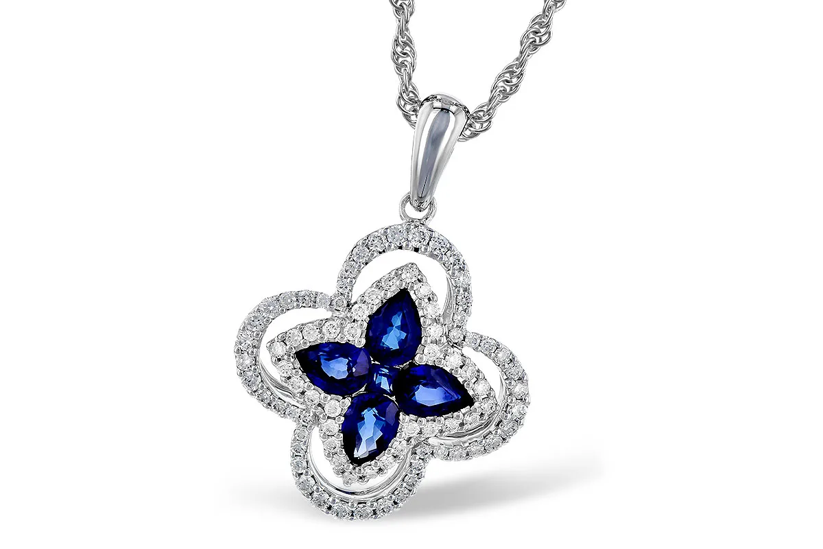 Sapphire Necklace in white gold