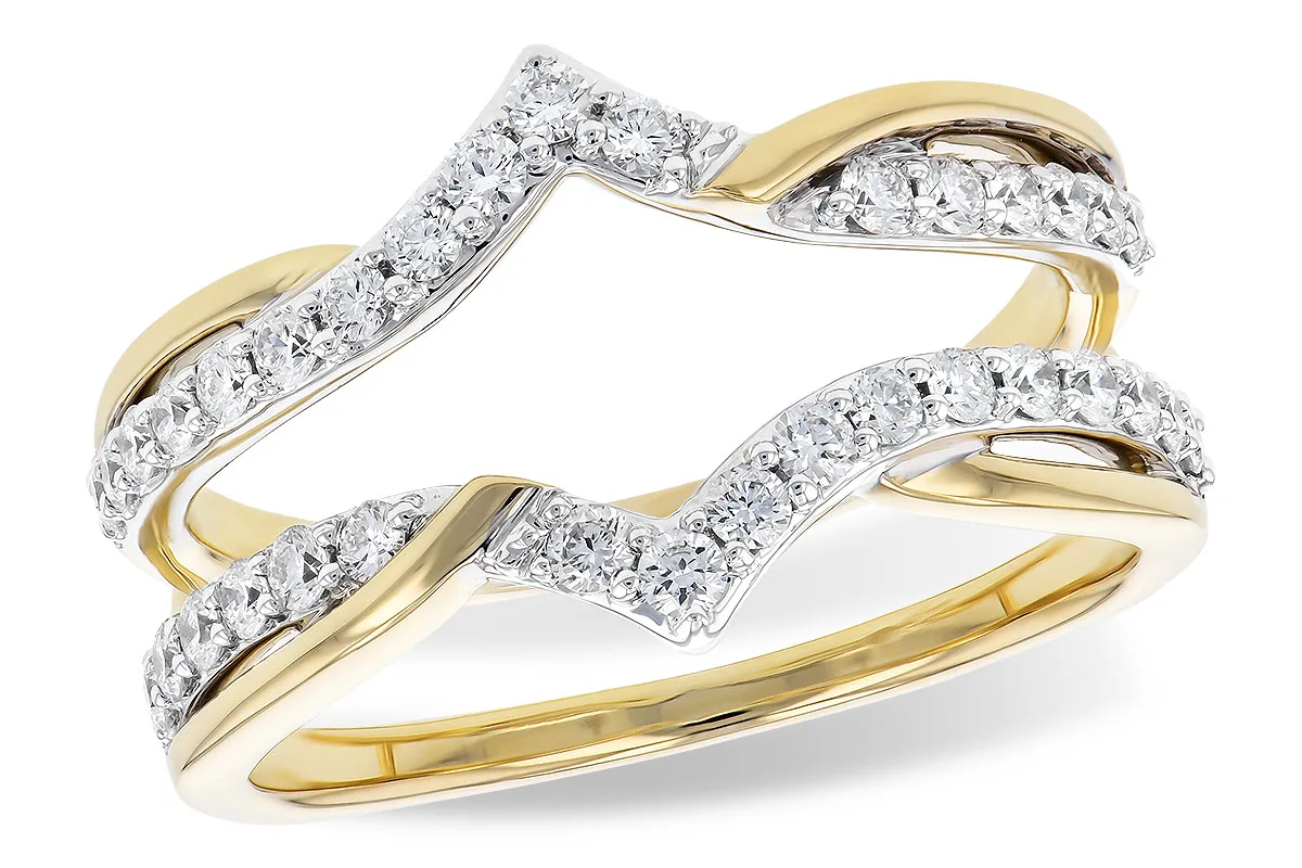 Diamond Ring in yellow & white