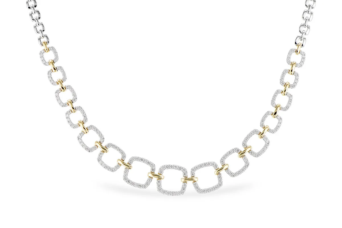 Diamond Necklace in yellow & white