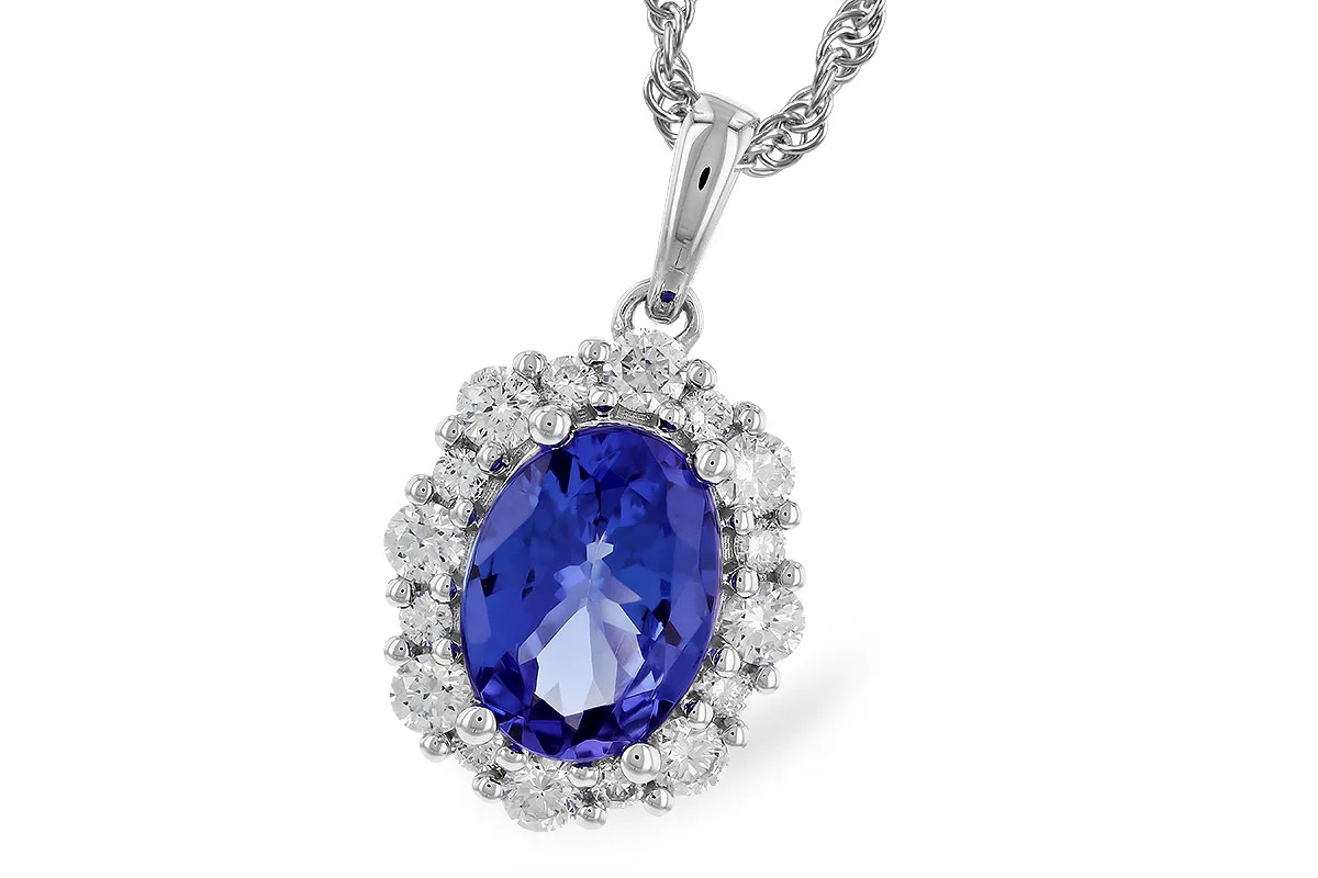 Tanzanite Necklace in white gold
