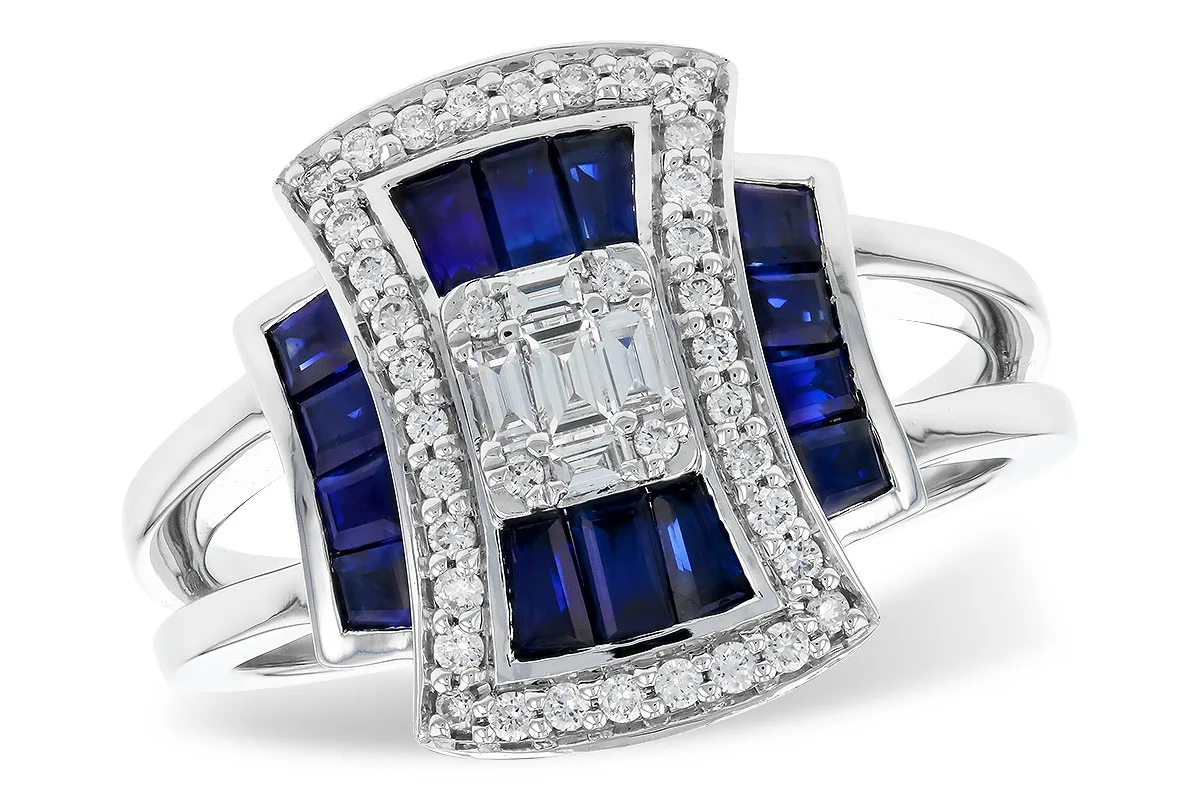 Sapphire Ring in white gold