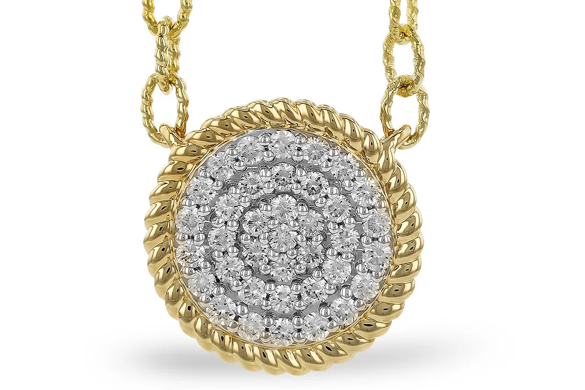 Diamond Necklace in yellow gold