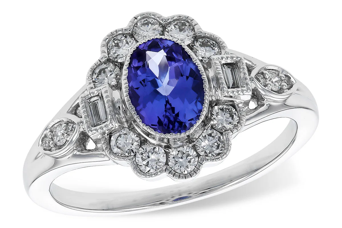 Tanzanite Ring in white gold