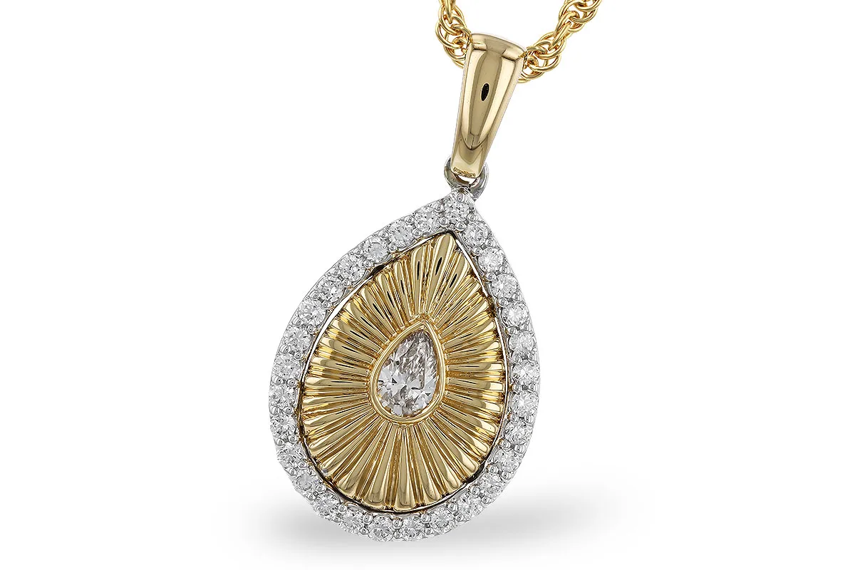 Diamond Necklace in yellow & white