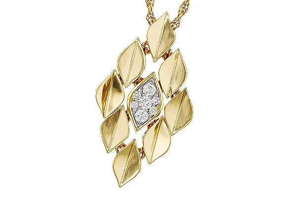 Diamond Necklace in yellow gold