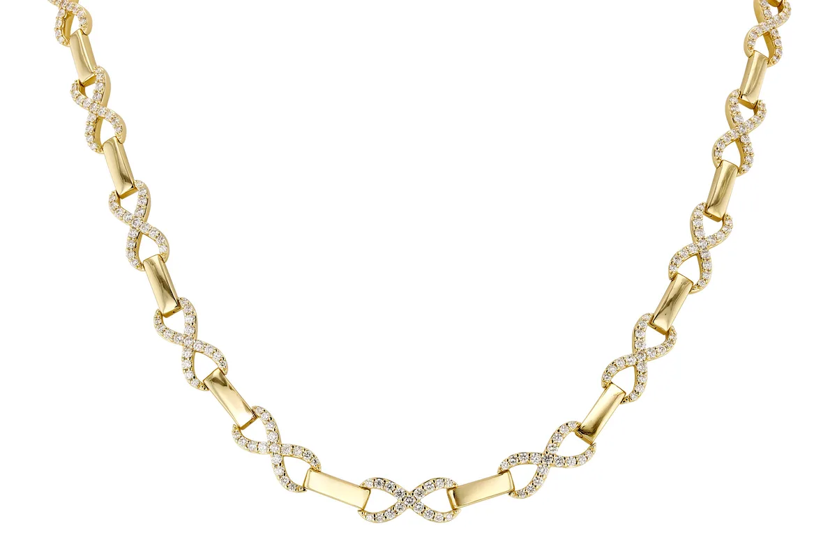 Diamond Necklace in yellow gold