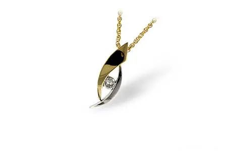 Diamond Necklace in two-tone
