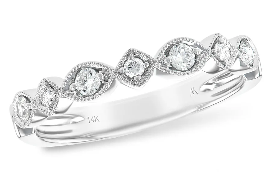Diamond Wedding Band in white gold