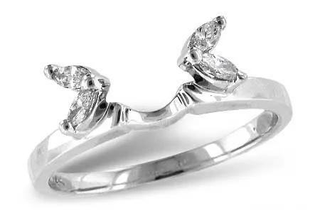 Diamond Ring Enhancer in white gold