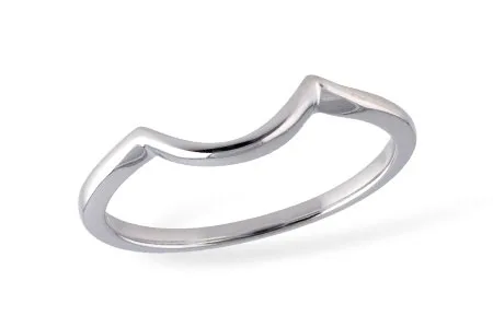Gold Wedding Band in white gold