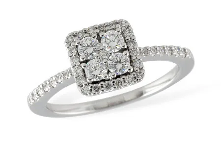Diamond Ring in white gold