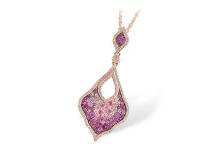 Sapphire Necklace in rose gold