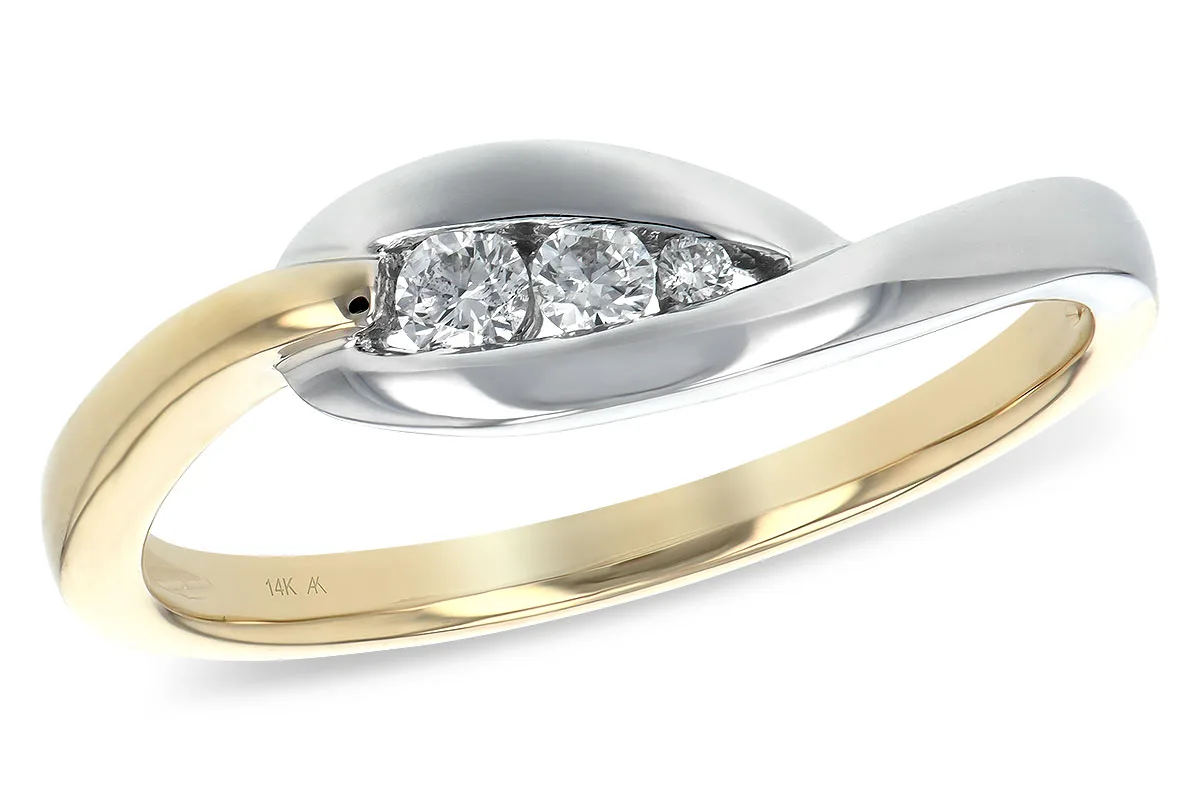 Diamond Ring in two-tone
