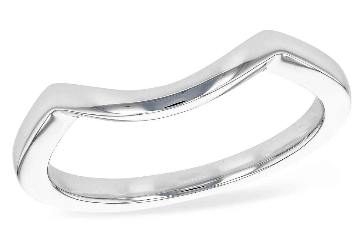 Gold Wedding Band in white gold