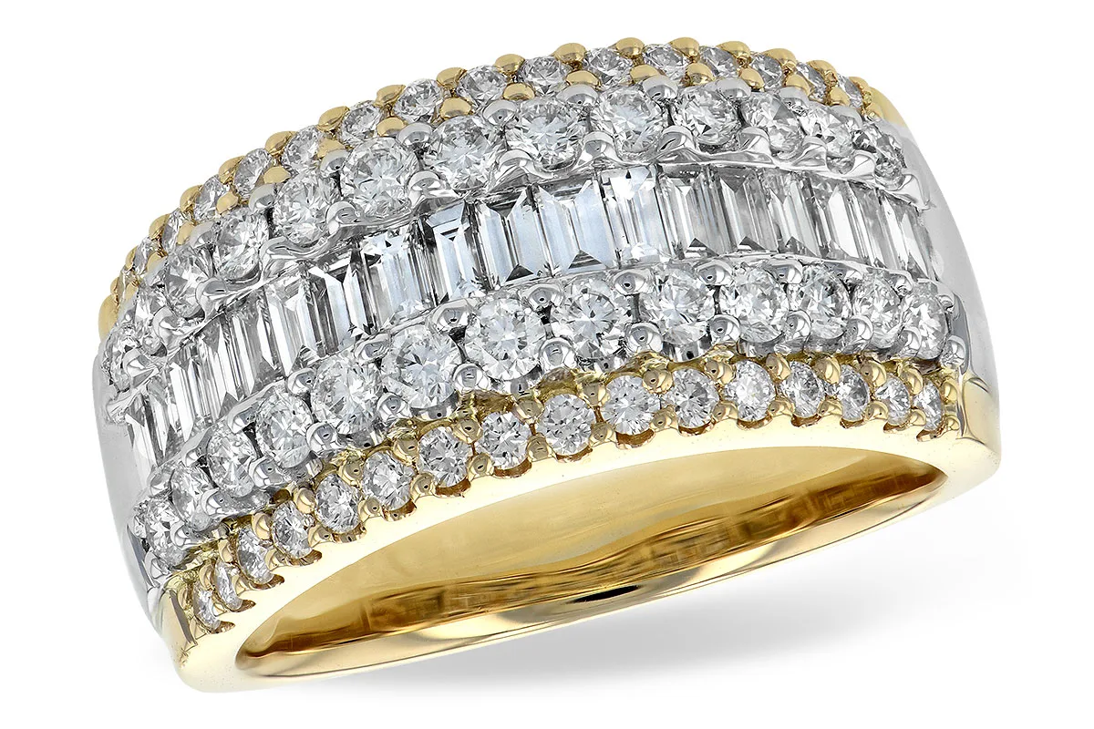 Diamond Wedding Band in two-tone