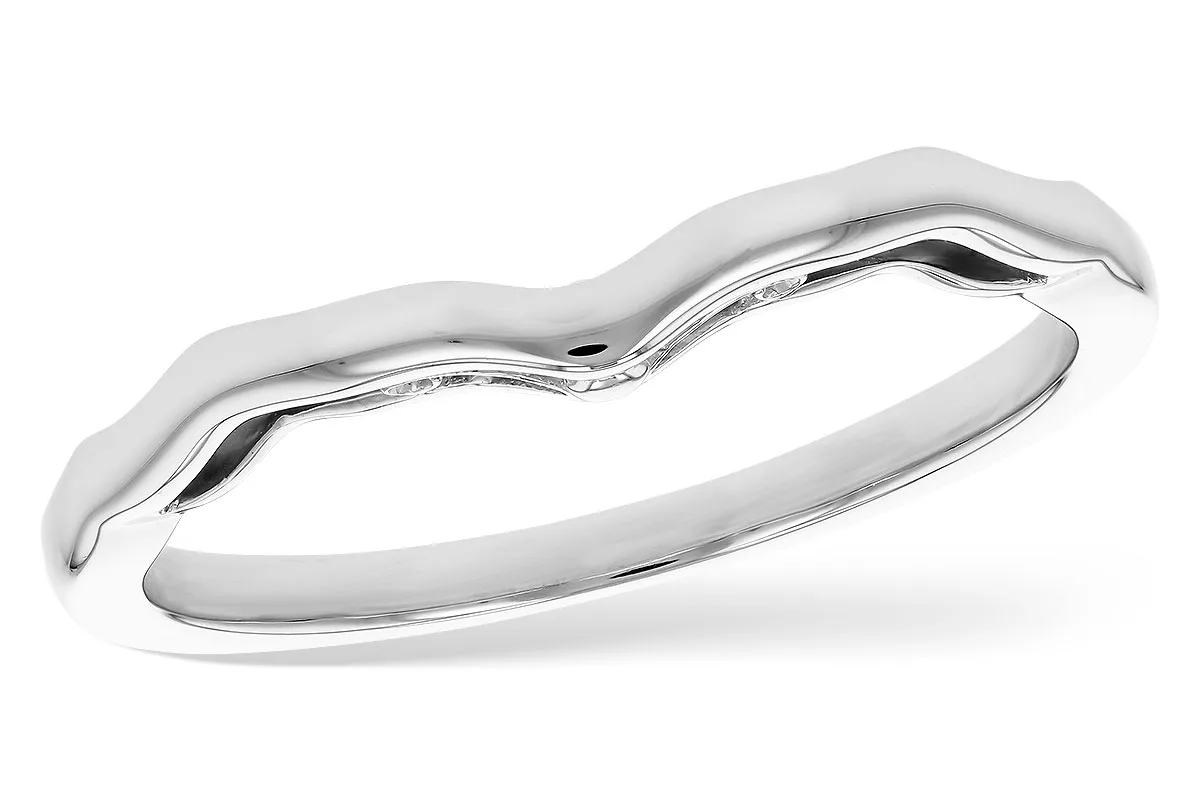 Gold Wedding Band in white gold