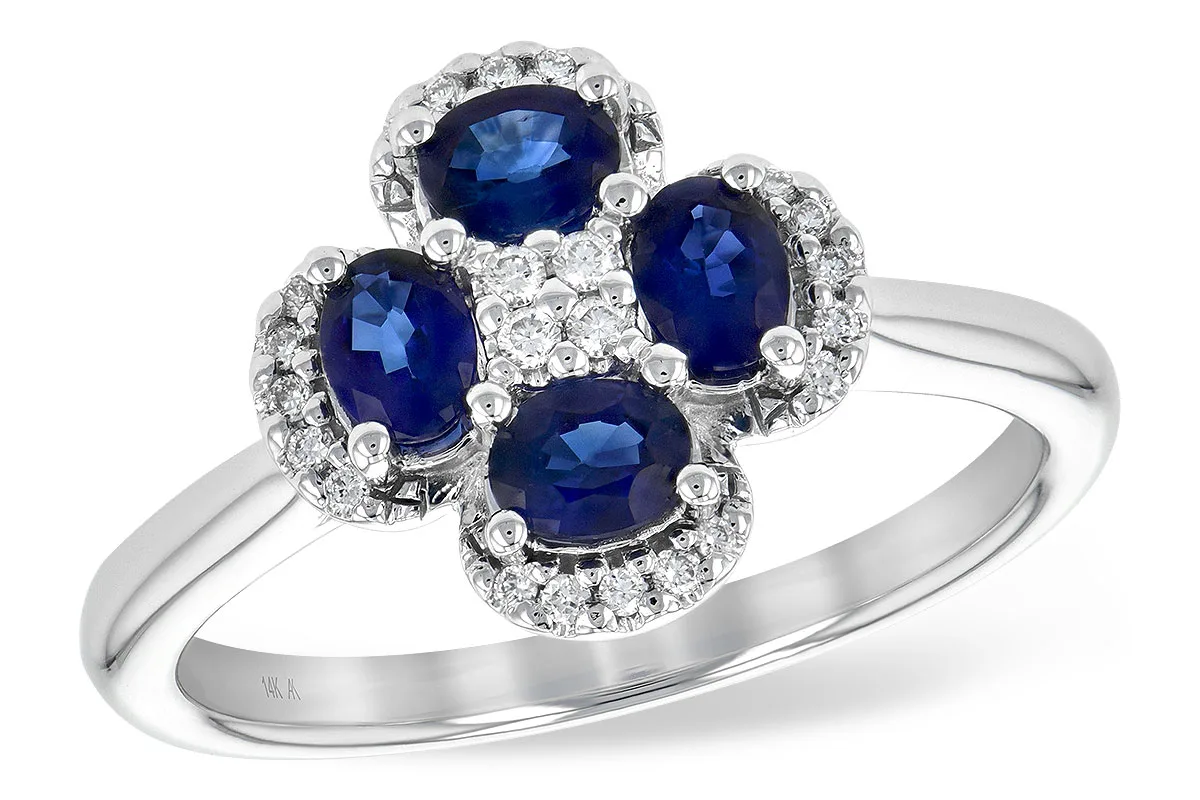 Sapphire Ring in white gold