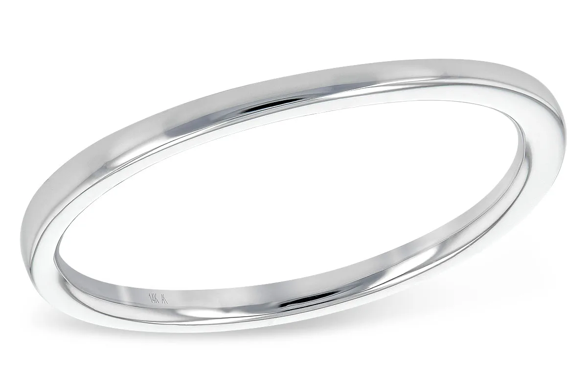 Gold Wedding Band in white gold