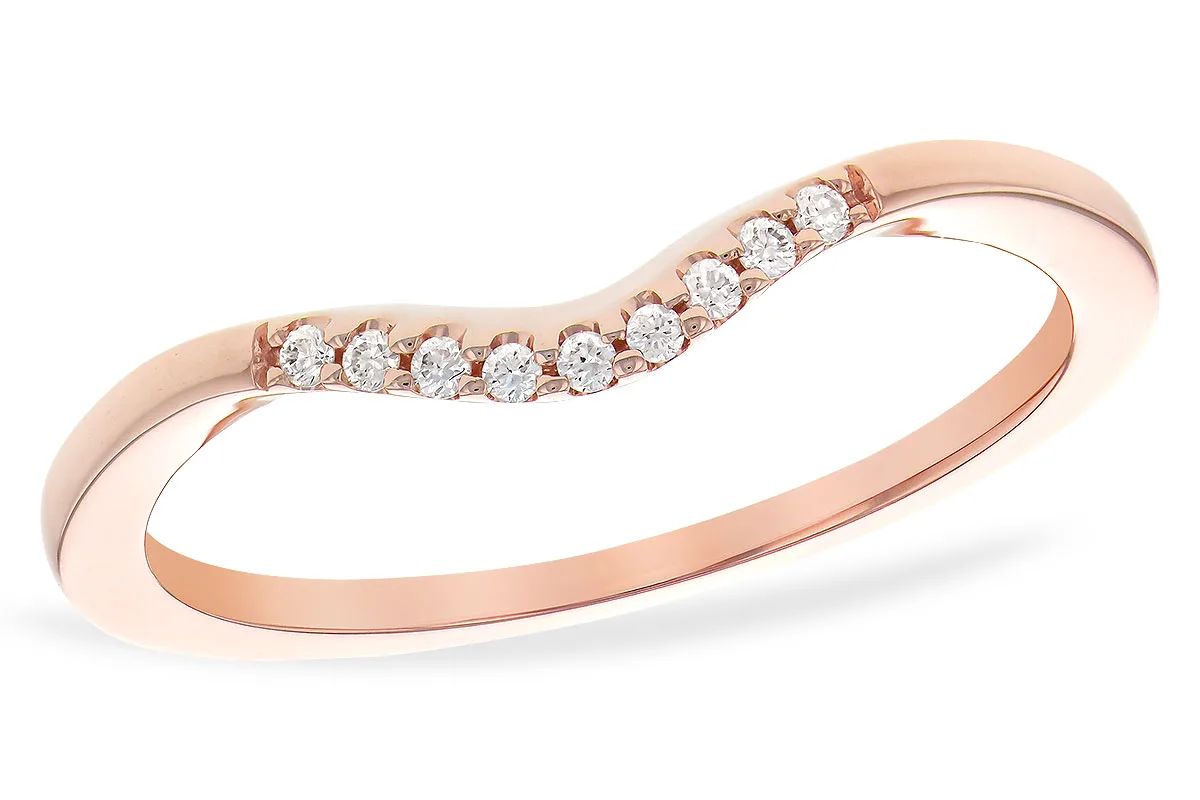 Diamond Wedding Band in rose gold