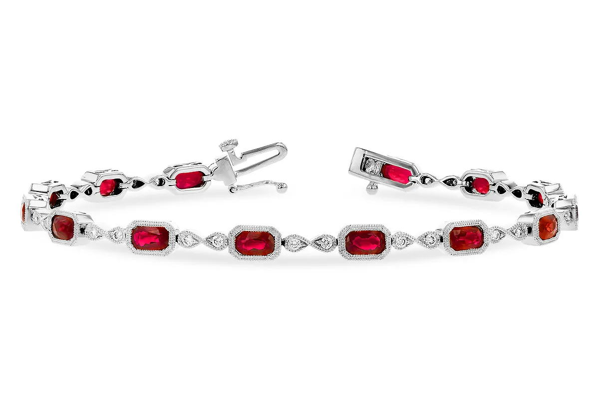 Ruby Bracelet in white gold