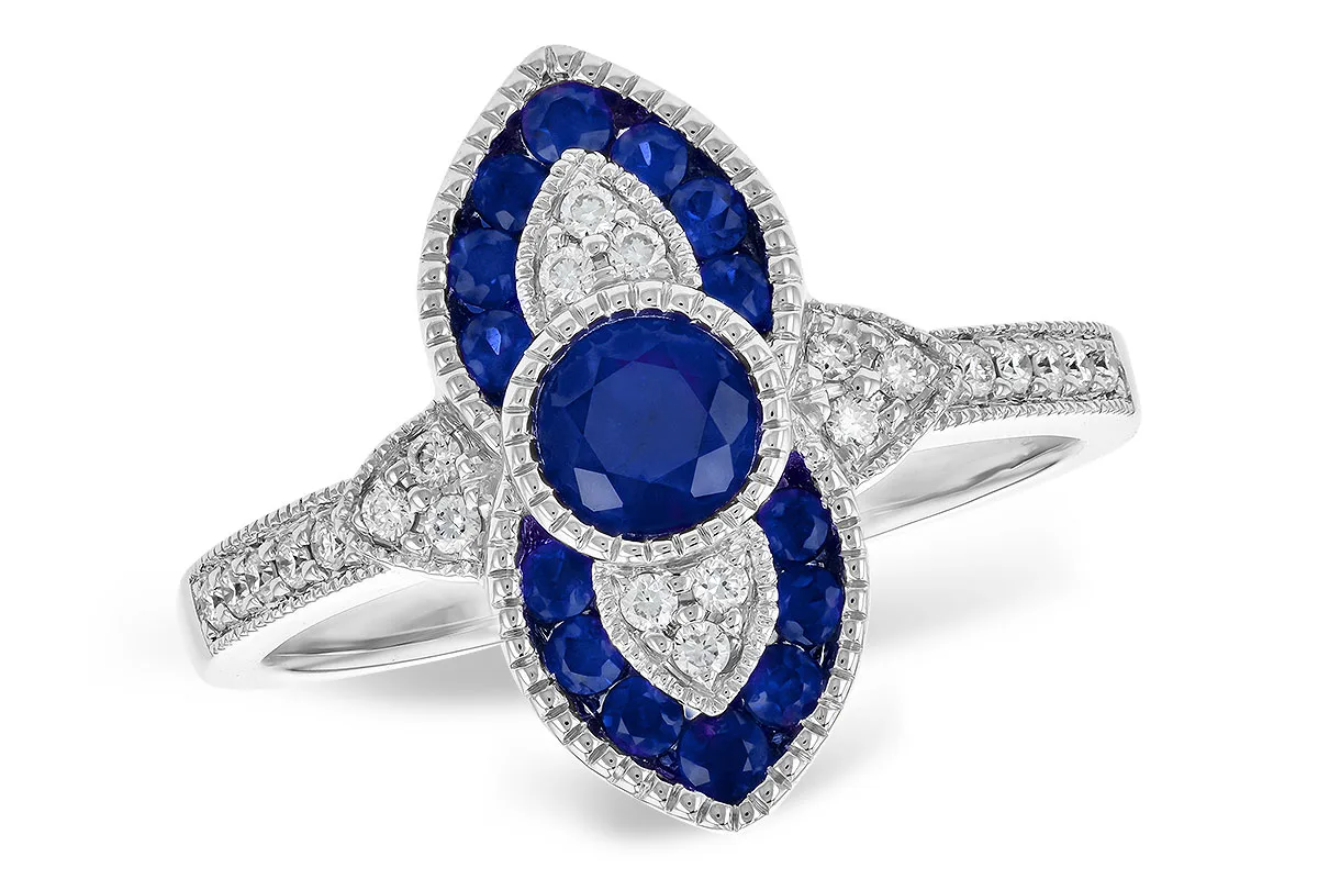 Sapphire Ring in white gold