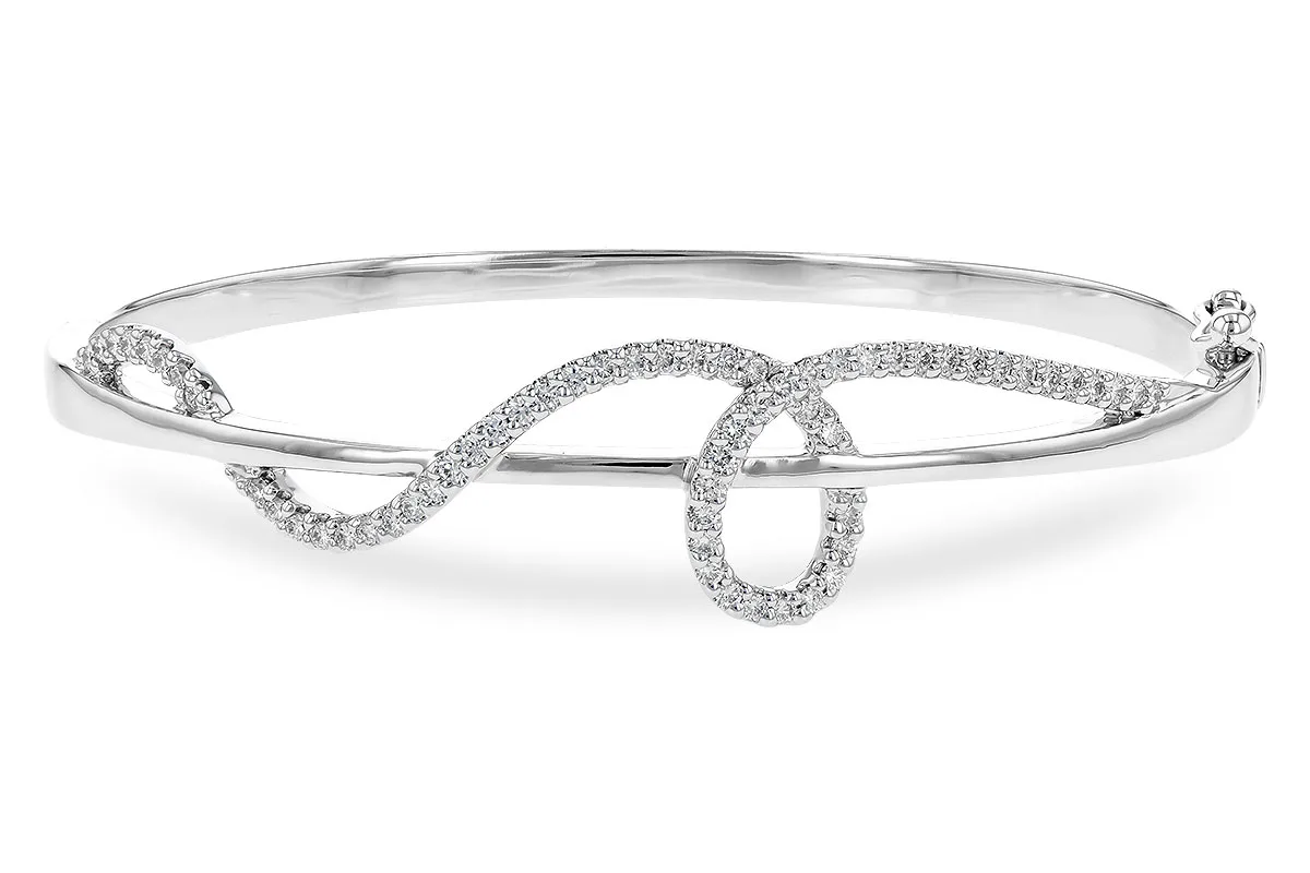Diamond Bangle in white gold