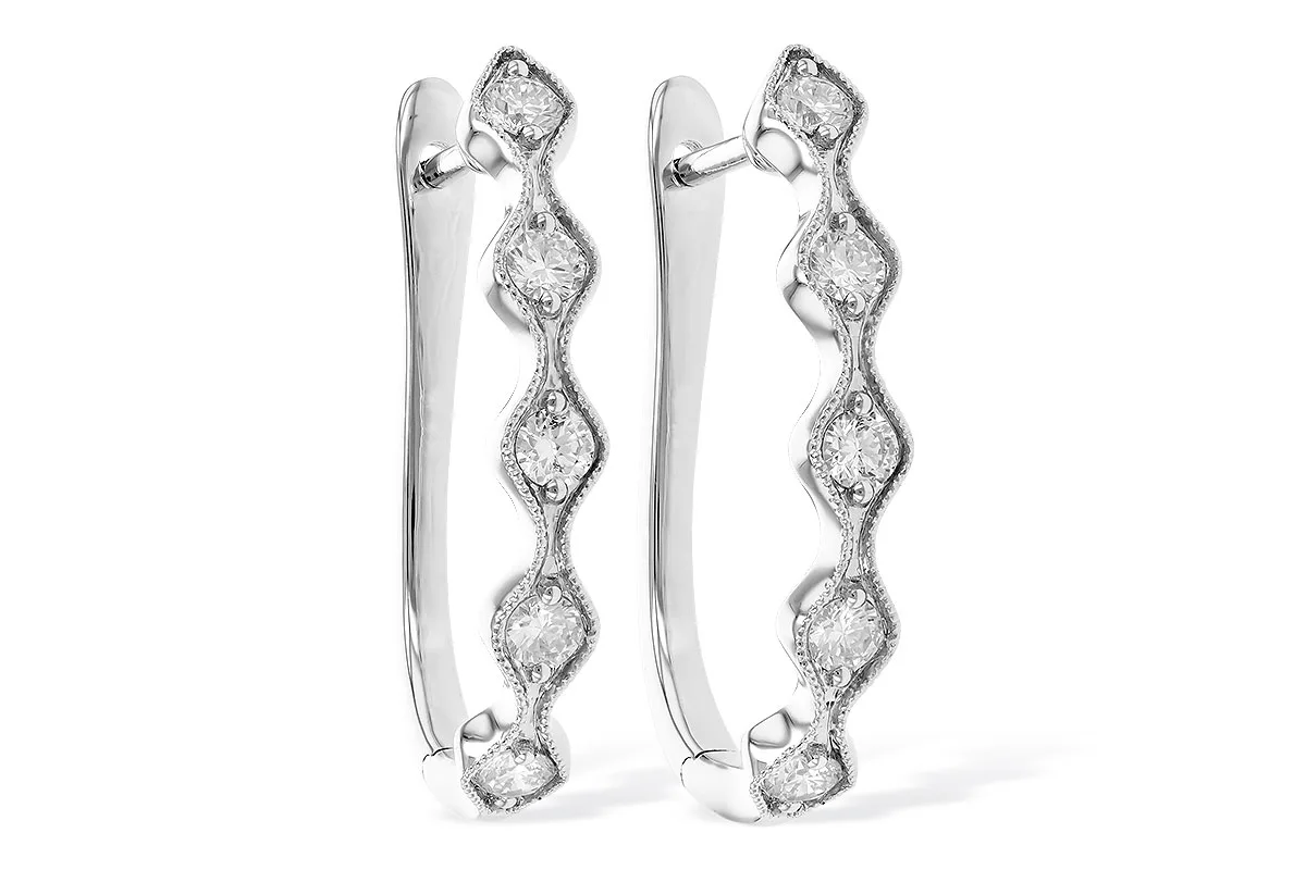 Diamond Earrings in white gold