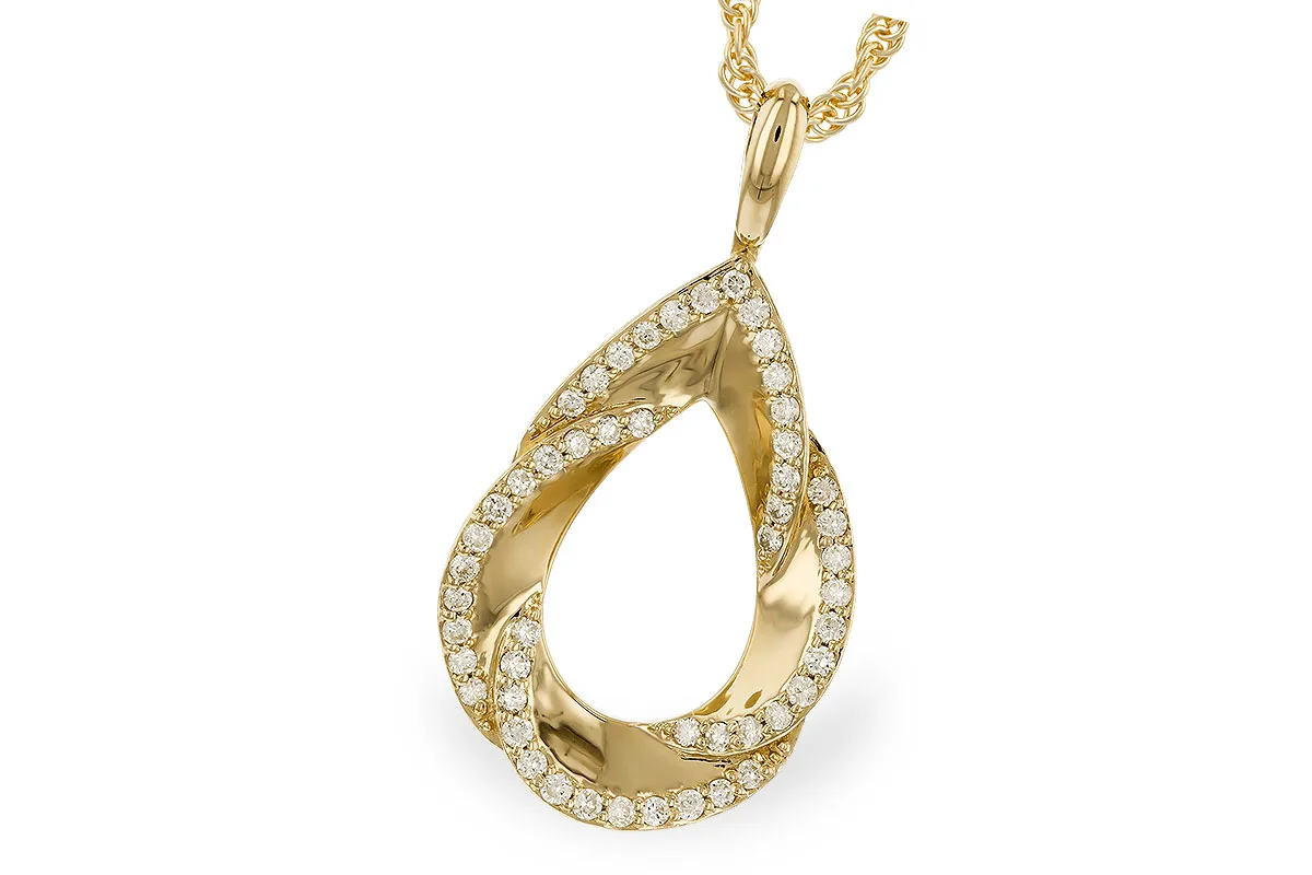 Diamond Necklace in yellow gold